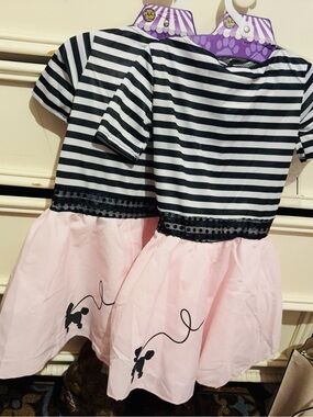 Black & White Poodle Dress. Size large two are available.